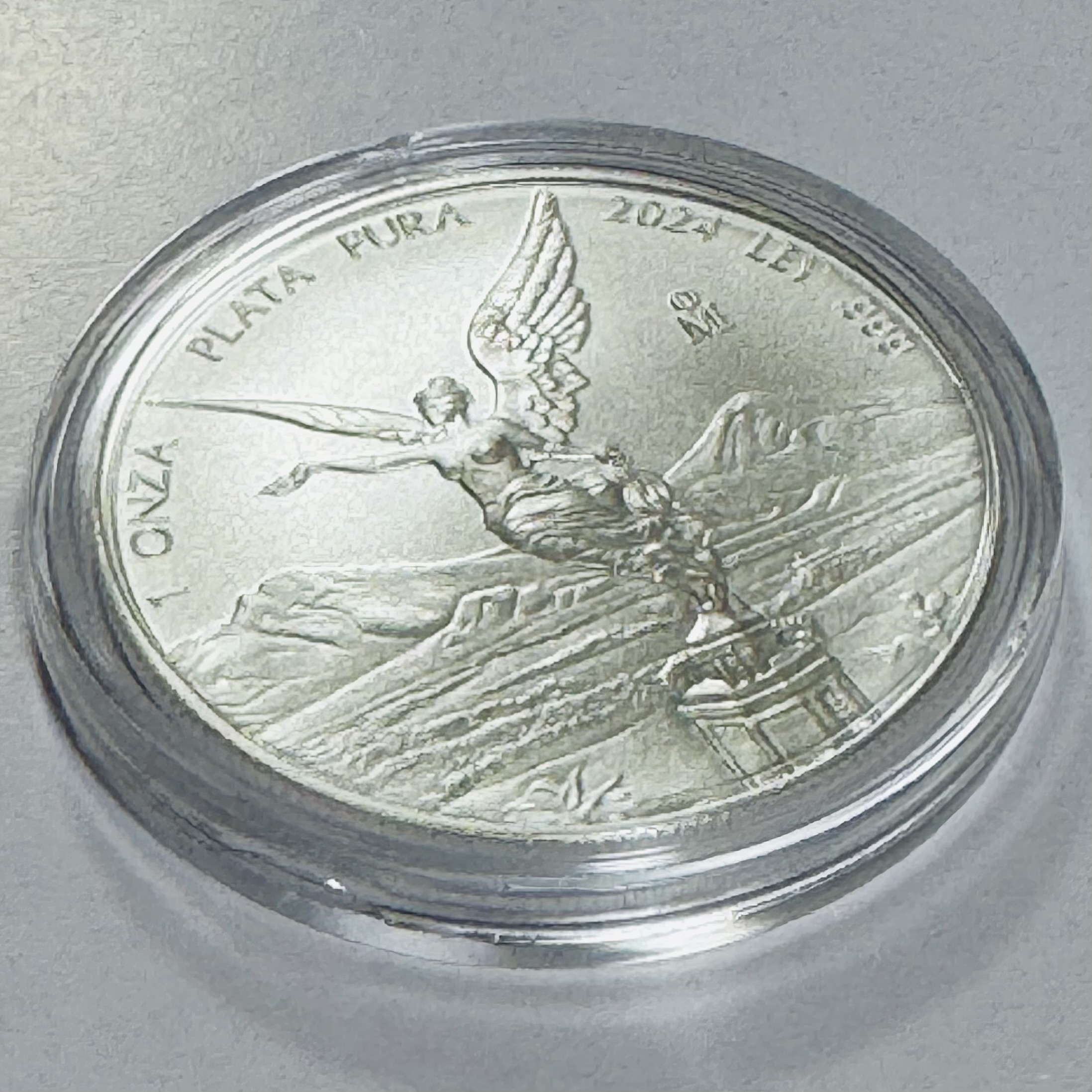 【完売】メキシコ2024年 リベルタッド 勝利の女神像 1oz銀貨〈市場完売品〉