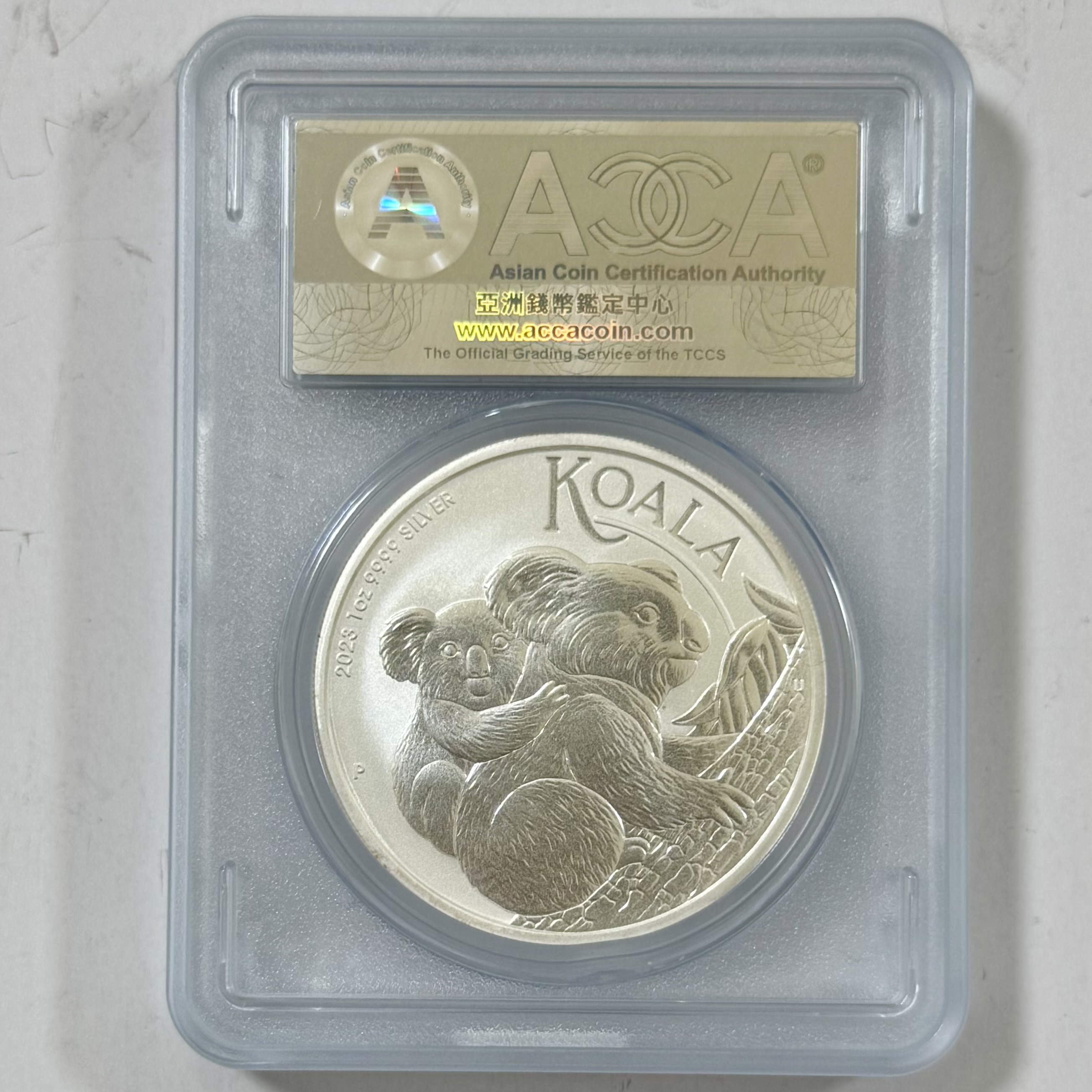 【完売】ACCA 最高鑑定MS70 オーストラリア2023年 コアラ1oz1ドル銀貨
